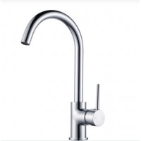 Round Chrome Sink Mixer